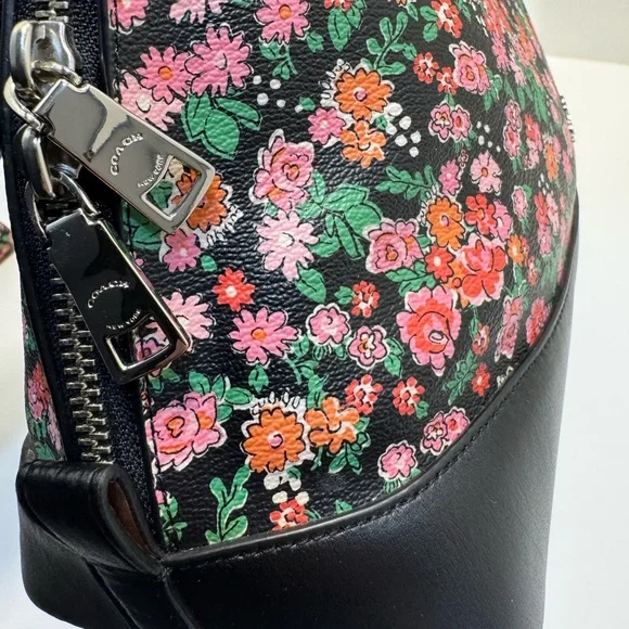 COACH 3pc Floral Sierra Satchel Handbag w/Wallets  Posey Cluster Coated Canvas - Picture 12 of 15